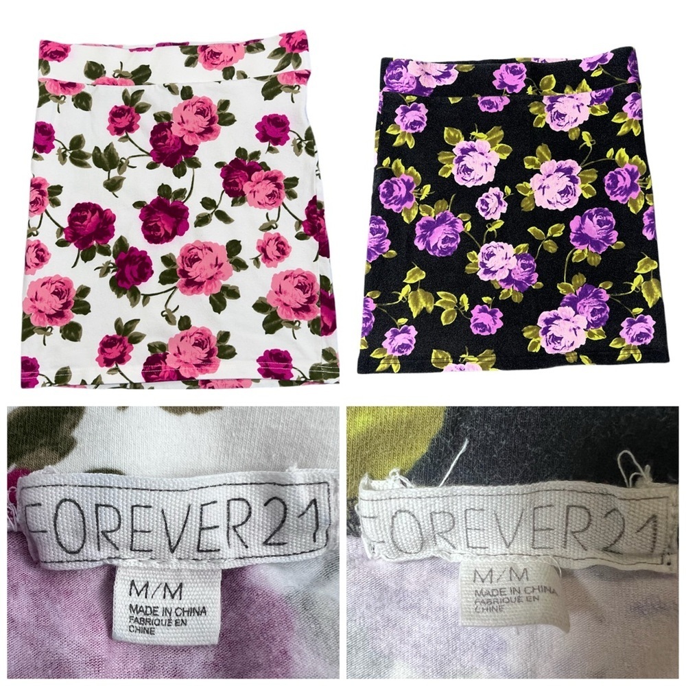 🌸✨ Y2K Forever 21 Floral Mini Skirt Bundle | Women’s Medium ✨🌸